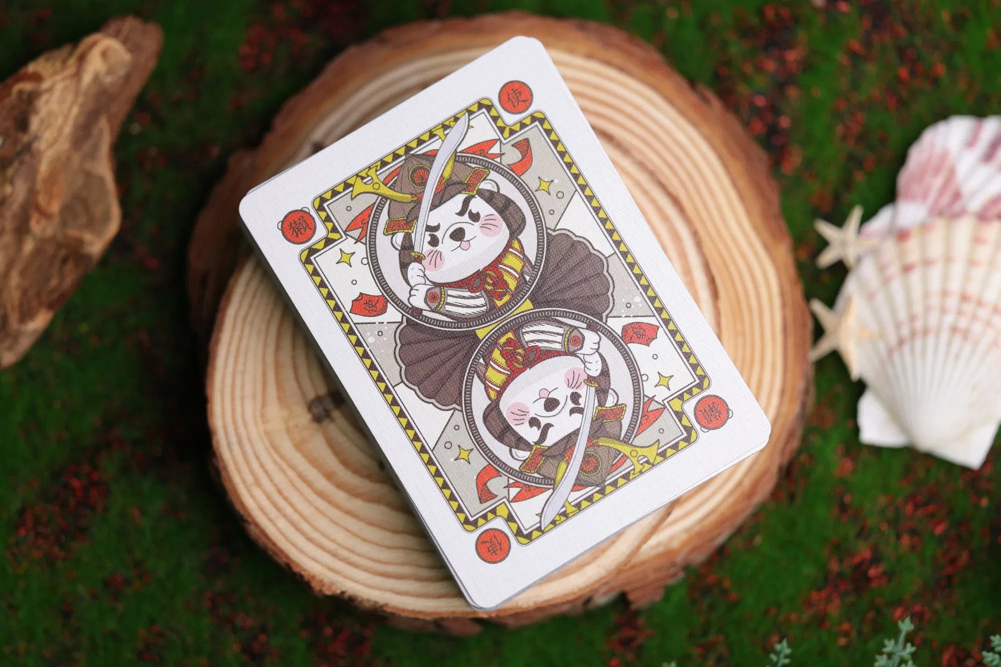 Premium Samurai Otter Themed Playing Cards - 52 Deck with Unique Japanese Art Design - Perfect for Poker, Magic Tricks & Game Nights