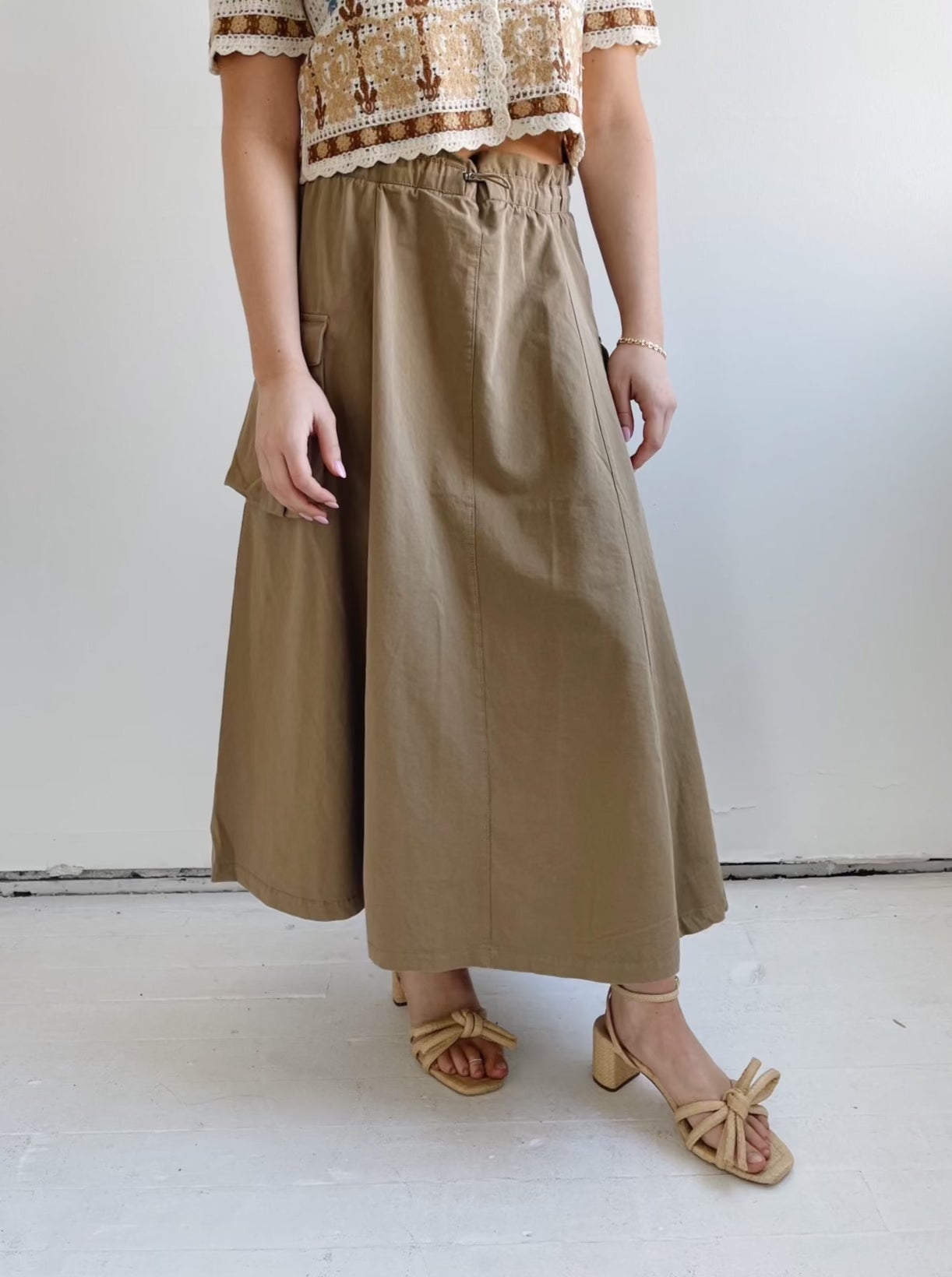Caroline Maxi Skirt for Women - Flowy Long Skirt with Elastic Waist | Perfect for Summer, Beach, Boho Outfits & Casual Wear