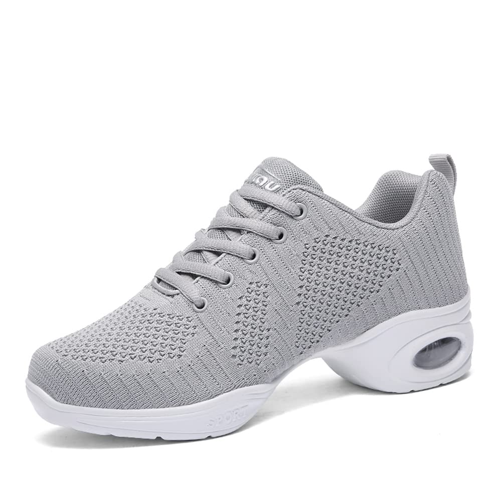 Women's Jazz Dance Shoes - Lace-Up Sneakers with Cushioned Platform for Modern Dance, Walking & Performance | Comfortable & Stylish for Dance Classes, Practice & Stage Performances