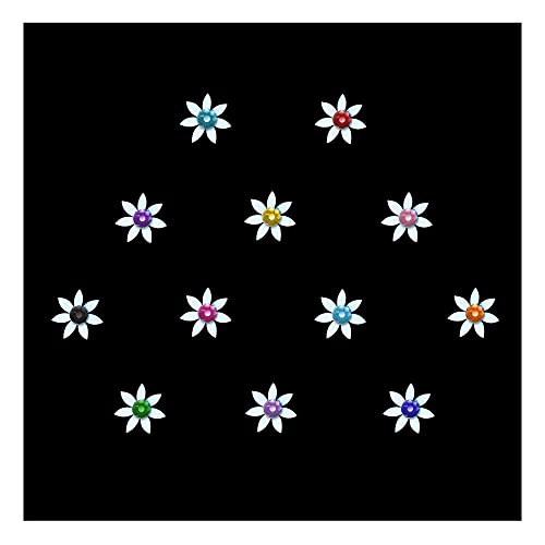 Comet Busters Adorable Bindi Stickers for Kids & Girls - 6mm Face Decoration Jewels (Pack of 50) - Perfect for Birthday Parties, Indian Festivals & Costume Events (BBO039)