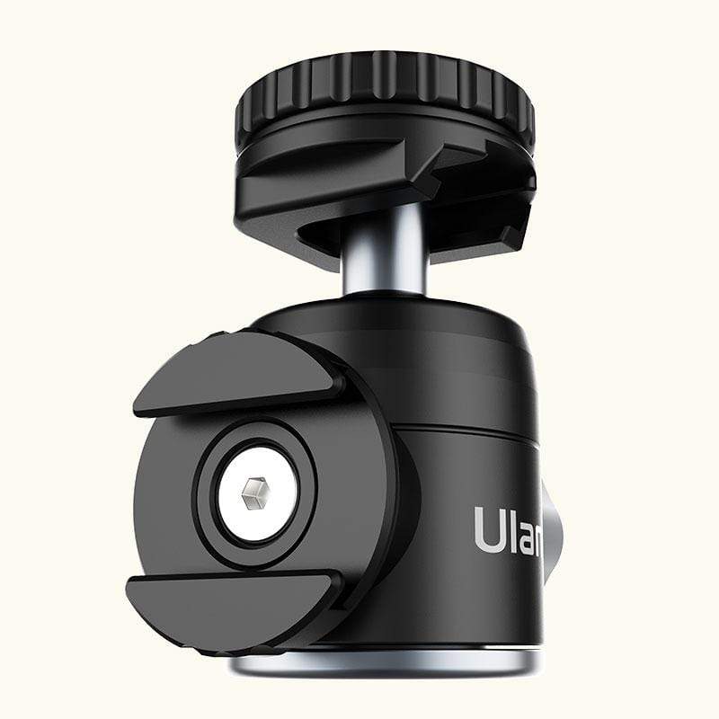 Ulanzi U 60 Dual Cold Shoe Ball Head Mount - Adjustable Camera Flash Bracket for DSLR, Mirrorless & Video - Perfect for Vlogging, Photography & Studio Lighting Setups