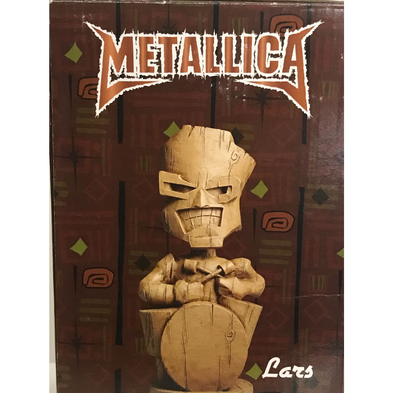 Metallica Lars Ulrich SEG 2005 Tiki Bobblehead Collectible Figure in Original Box - Perfect for Music Fans & Rock Memorabilia Collectors