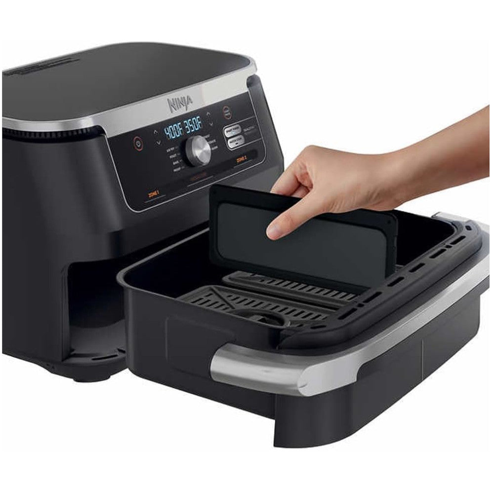 NINJA AD600CO Foodi 7-in-1 DualZone FlexBasket Air Fryer - Certified Refurbished with Home Essentials Warranty | Perfect for Healthy Cooking, Meal Prep & Family Dinners