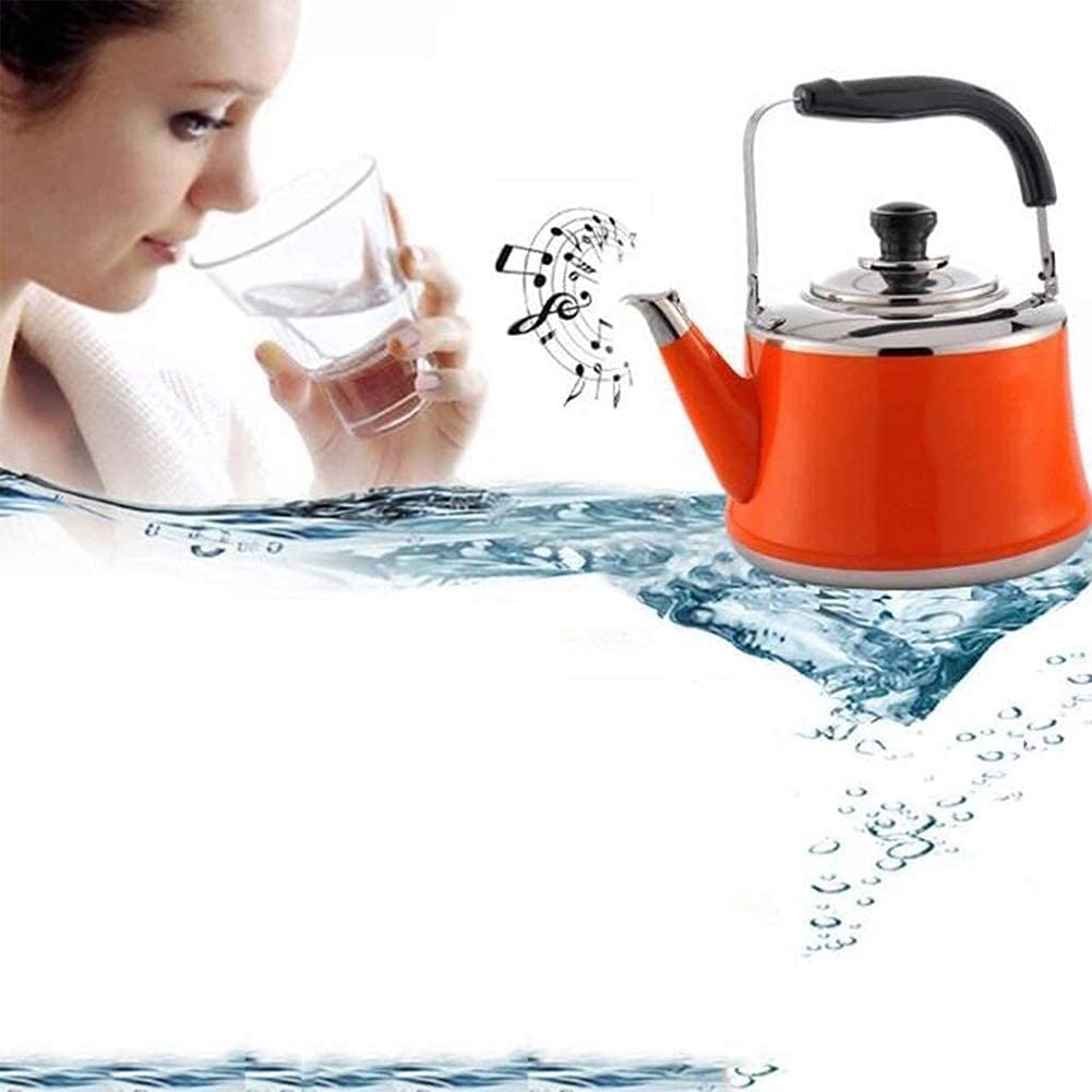 Premium Stainless Steel Whistling Tea Kettle for Stovetop - Mirror Finish, Folding Handle, Fast Boiling - Perfect for Home, Office & Camping Tea Brewing