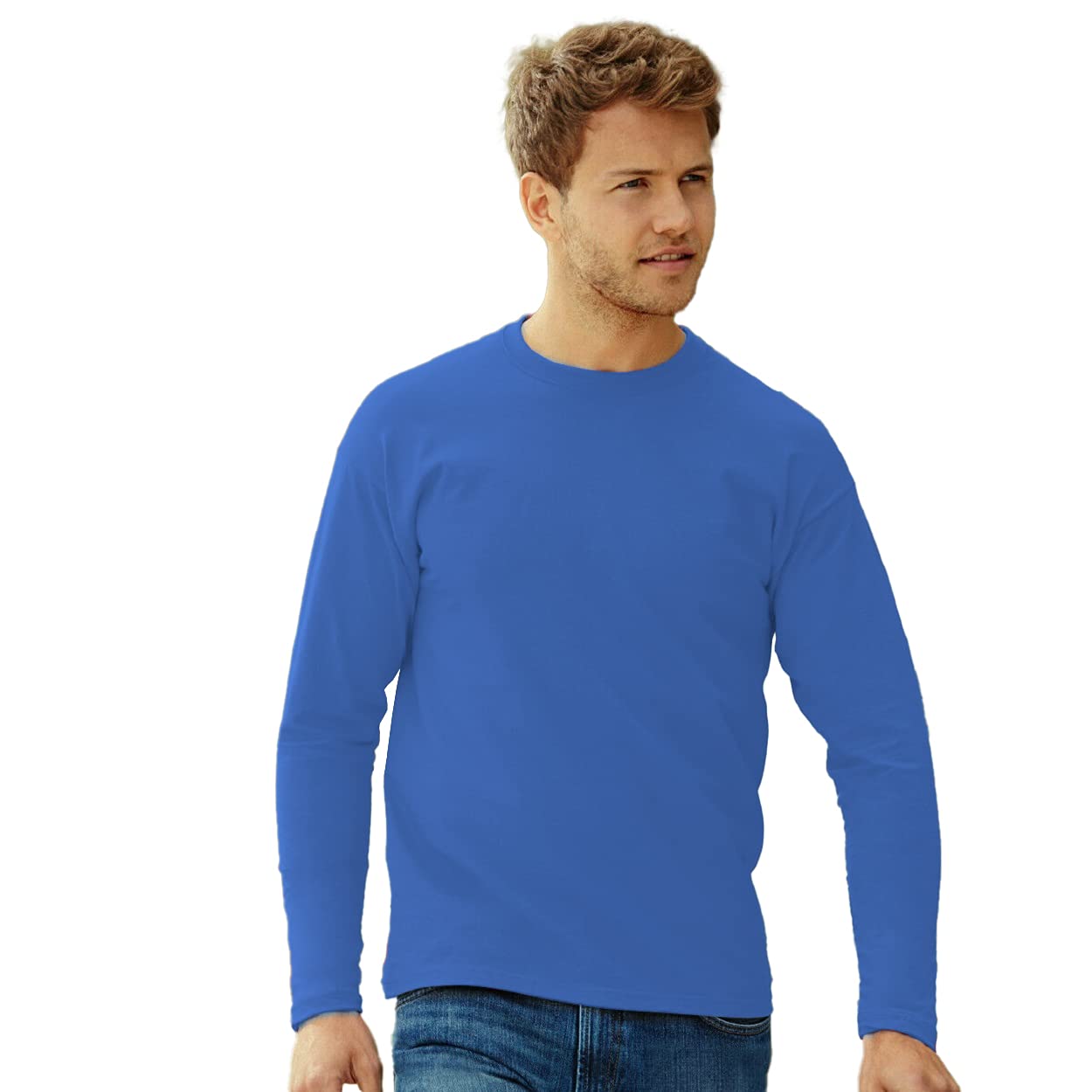 Fruit of the Loom Men's Modern Fit T-Shirt - Black - Soft Cotton Crew Neck Tee for Casual Wear & Everyday Comfort | Perfect for Work, Gym & Lounge