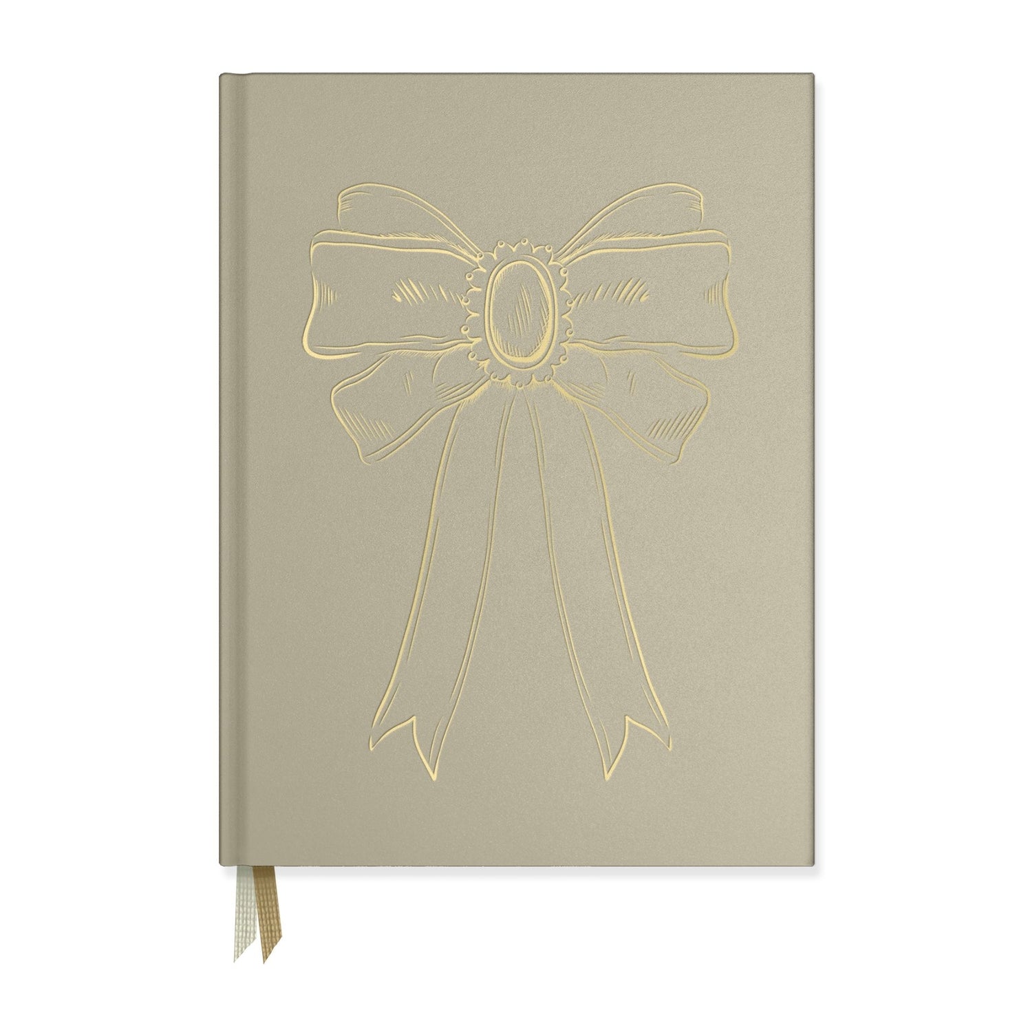 Premium Foil Bow Bookcloth Hardcover Notebook - Elegant Journal for Writing, Note Taking & Gift Giving - Perfect for School, Office & Travel