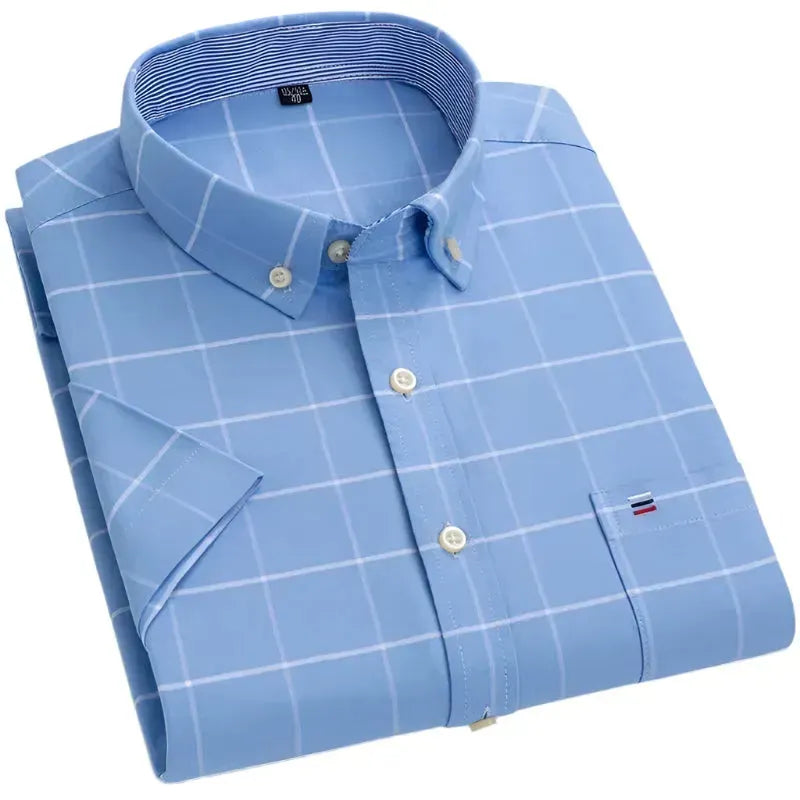 Men's Big Box Checkered Shirt - Casual Plaid Button Down Shirt for Men | Perfect for Outdoor Activities, Work & Everyday Wear