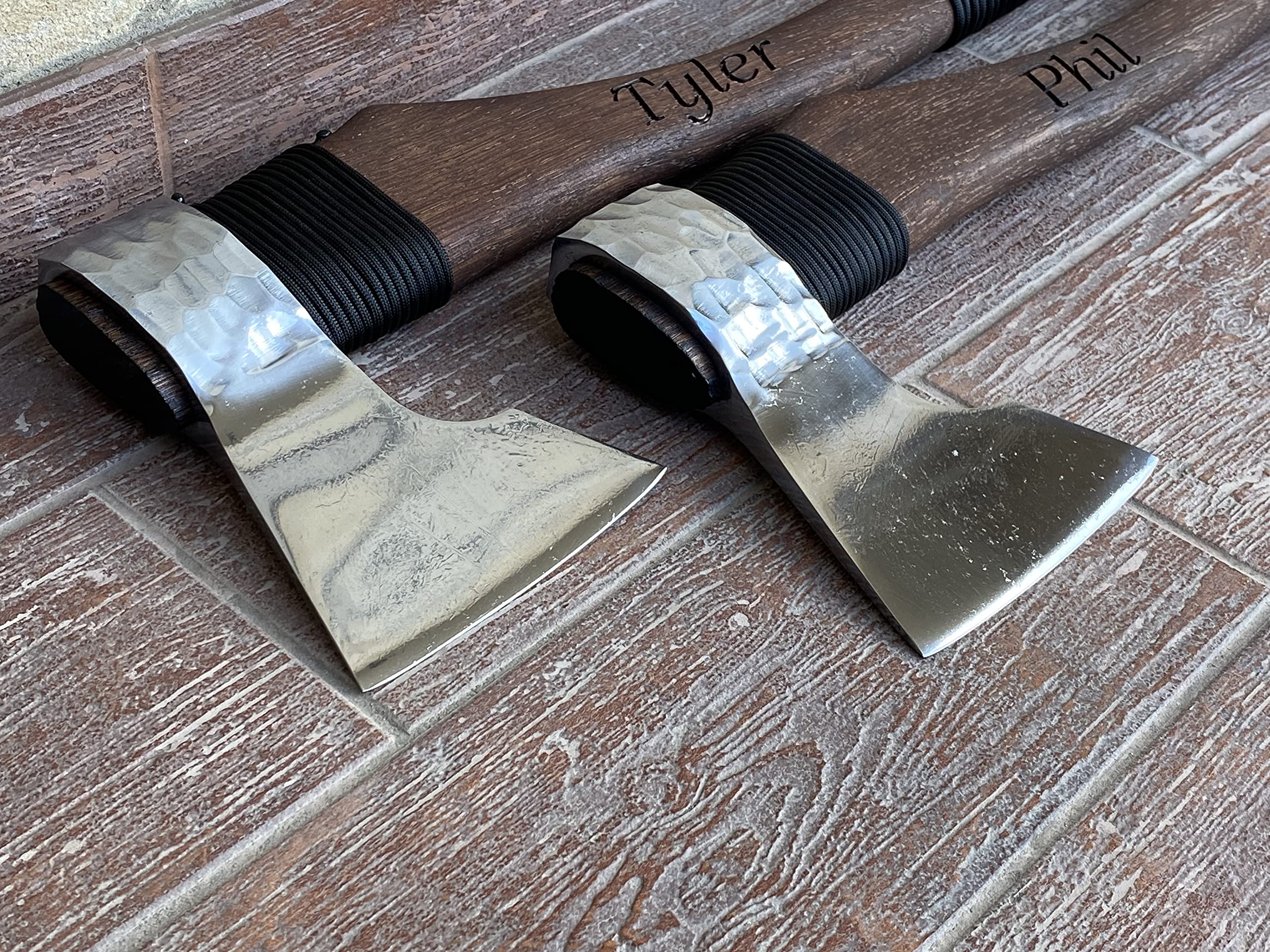 Premium Viking Axe Groomsmen Gift Set - Unique Wedding Gift for Groomsmen - Handcrafted Wooden Axe with Engraving - Perfect for Bachelor Parties, Man Cave Decor & Outdoor Adventures