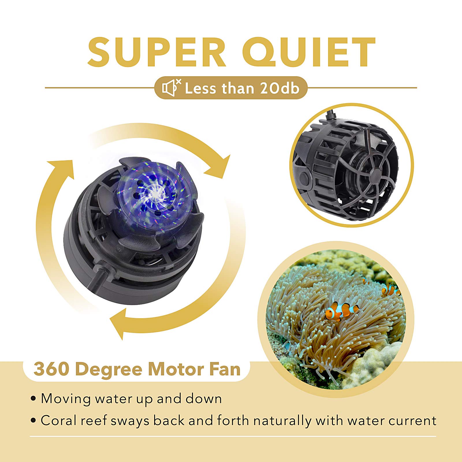 Hygger 2600 GPH Mini Wave Maker - Magnetic DC Powerhead with LED Display Controller for Saltwater & Freshwater Aquariums (26-55 Gallon) - Black | Enhances Water Circulation for Coral Reefs, Fish Tanks & Aquatic Plants