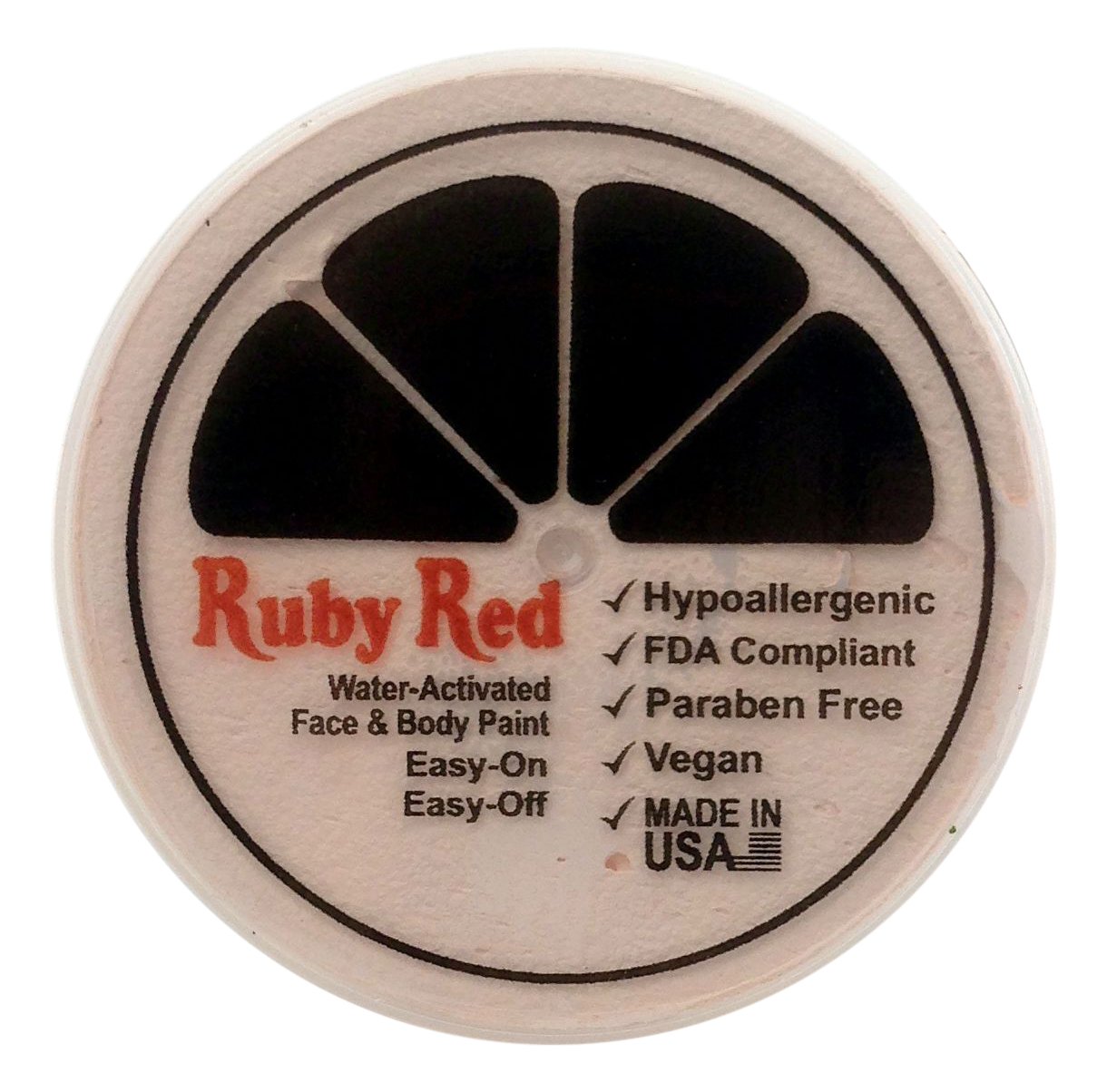 Ruby Red Face Paint for Professional Makeup & Costumes - 75ML Water-Based Formula for Smooth Complexion | Ideal for Halloween, Cosplay, Theater & Body Art