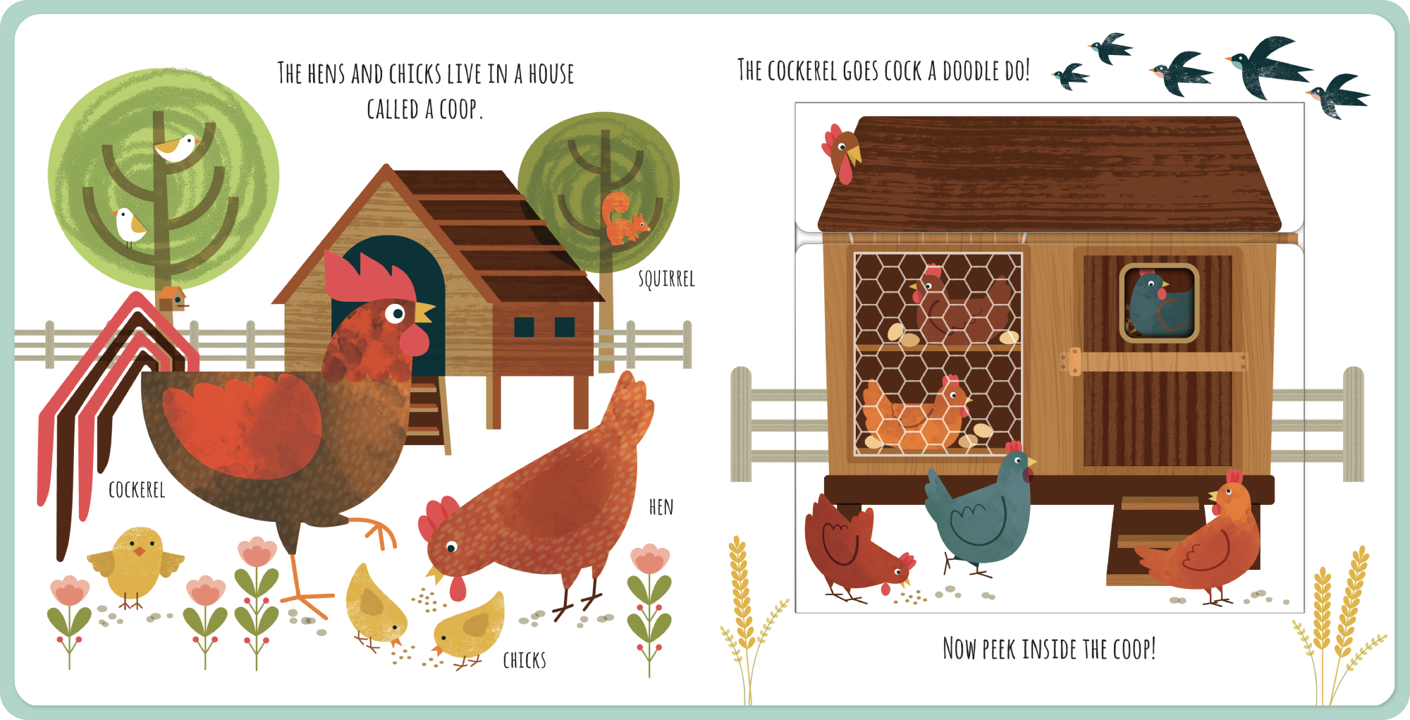 Peek Inside In The Farm Board Book – Interactive Farm Animal Lift-the-Flap Book for Toddlers & Kids – Perfect for Early Learning, Storytime & Bedtime Reading
