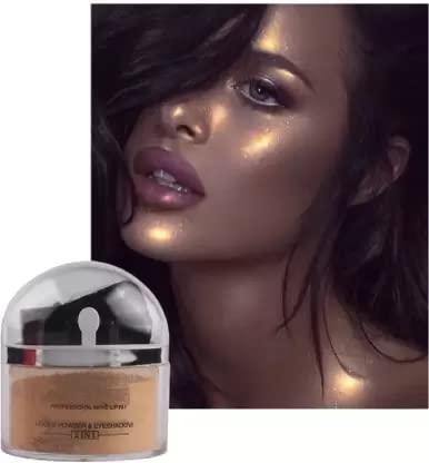 AGLEY Shimmery Shiny Glow Face Highlighter Powder - Natural Luminous Makeup for Cheeks & Eyes - Perfect for Parties, Photos & Everyday Glam