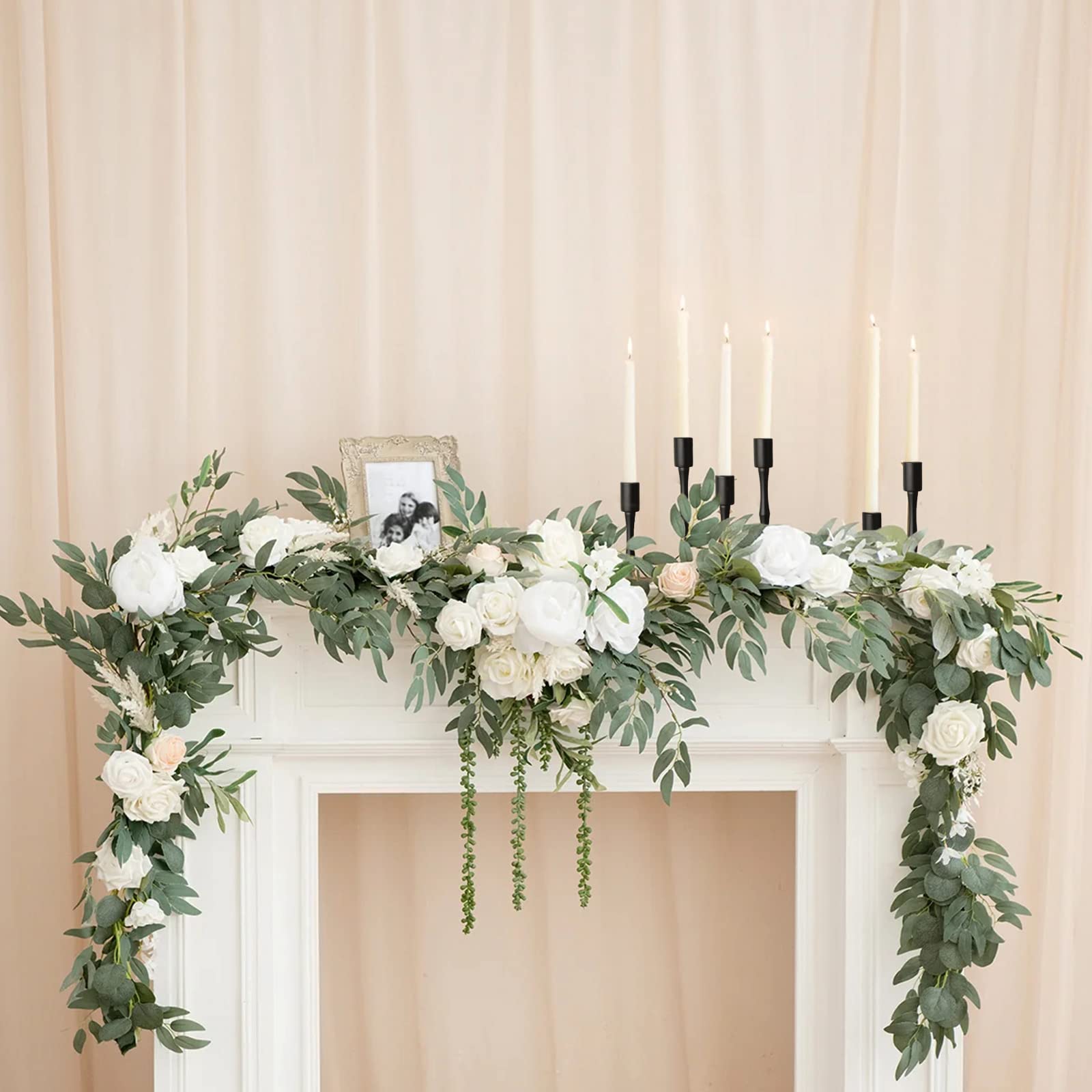 Matte Black Taper Candle Holder Set of 3 - Modern Farmhouse Candlestick Holders for Wedding, Christmas, Thanksgiving - Elegant Dining Table Centerpiece Decor for Home, Party & Holiday Celebrations