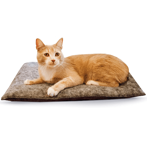 K&H Amazin' Thermo Kitty Pad - Self-Warming Heated Cat Bed for Indoor & Outdoor Use - Perfect for Cold Weather & Senior Cats