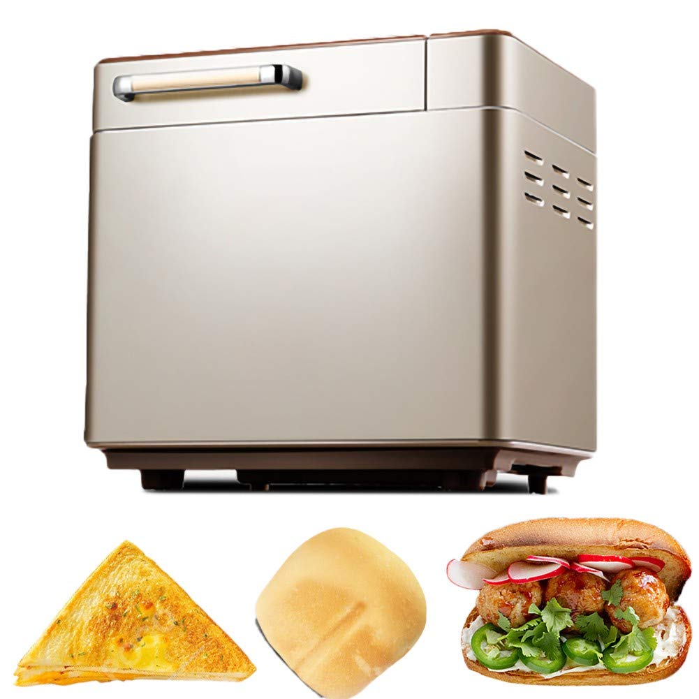 MRMRMNR Bread Maker Machine - 25 Preset Programs, 1-Hour Fast Baking, 13-Hour Delay Timer, Digital Display for Homemade Bread, Rolls & Dough - Perfect for Home Baking, Breakfast & Family Gatherings