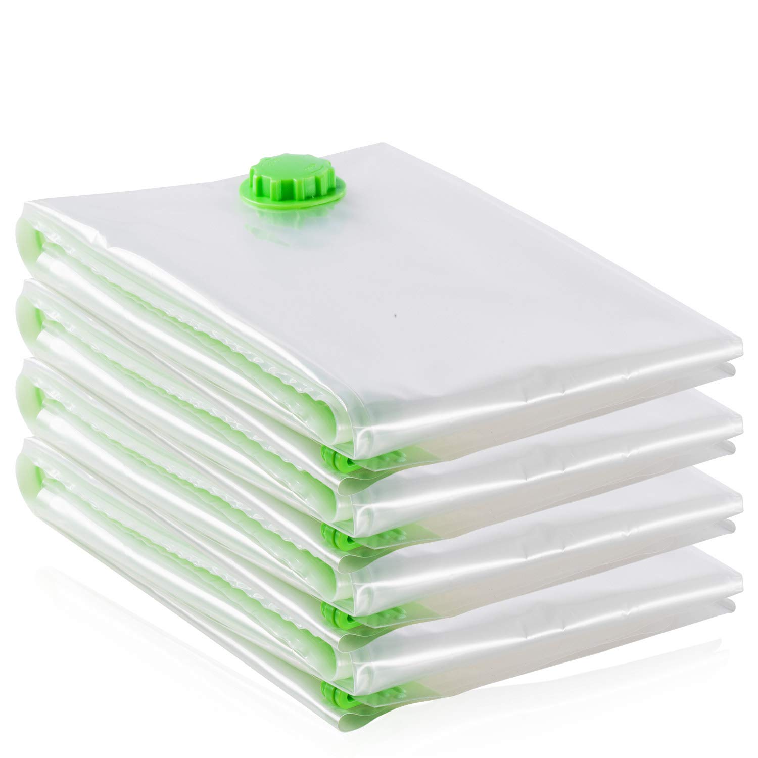 Opaza Extra Large 4-Pack Vacuum Storage Bags (130x100cm) - Airtight Space Saver Compression Bags for Clothes, Duvets, Bedding & Travel Storage | XXL Jumbo Size for Seasonal Wardrobe Organization & Home Decluttering