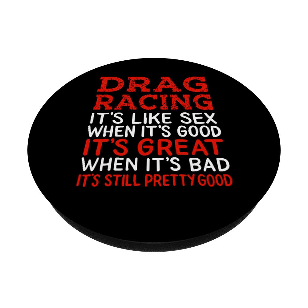 Funny Car Guy Gift - Drag Racing PopSockets PopGrip for Phones & Tablets - Perfect for Racing Fans