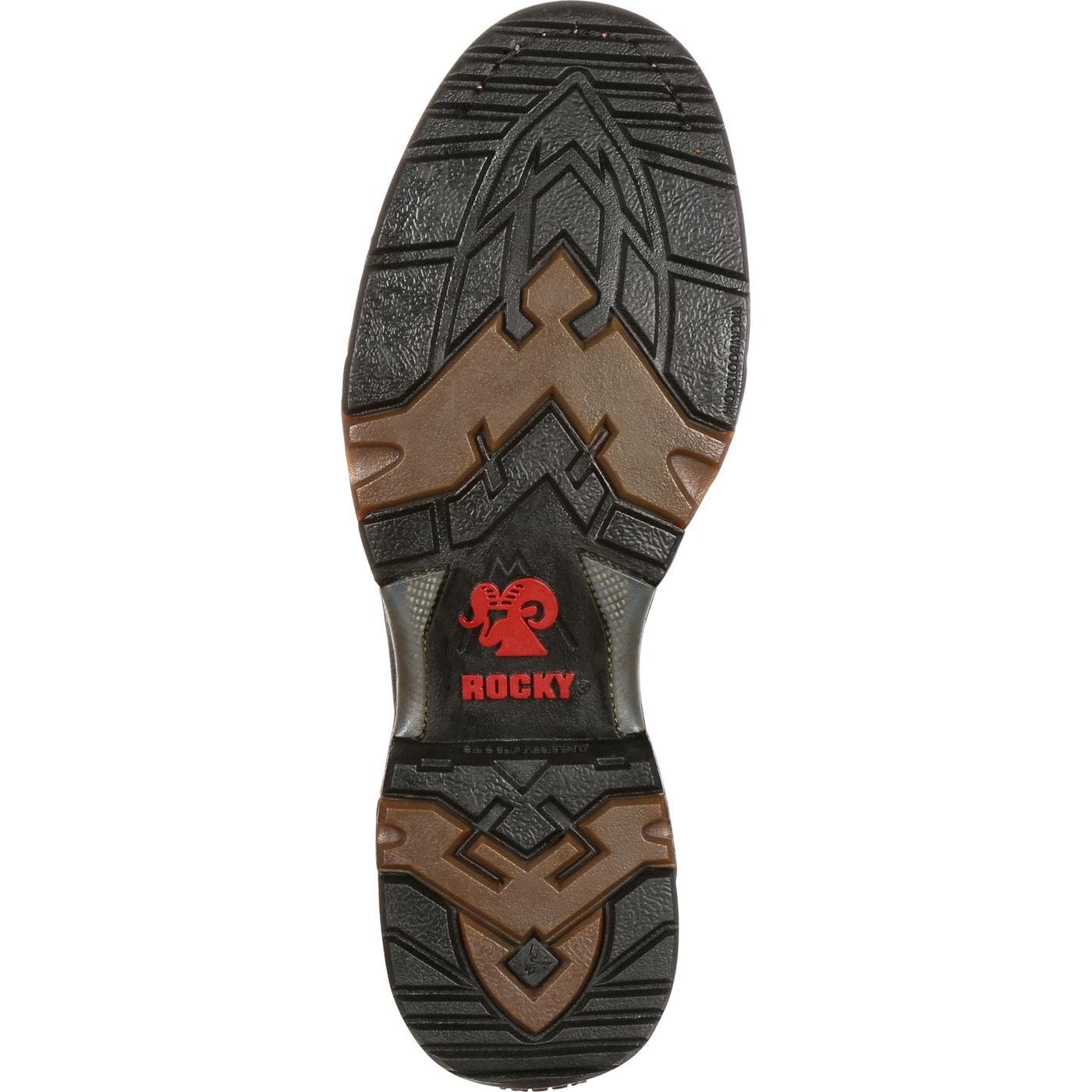 ROCKY Aztec Waterproof Wellington Work Boots for Men - Slip Resistant, Steel Toe, Insulated - Ideal for Construction, Farming & Outdoor Work