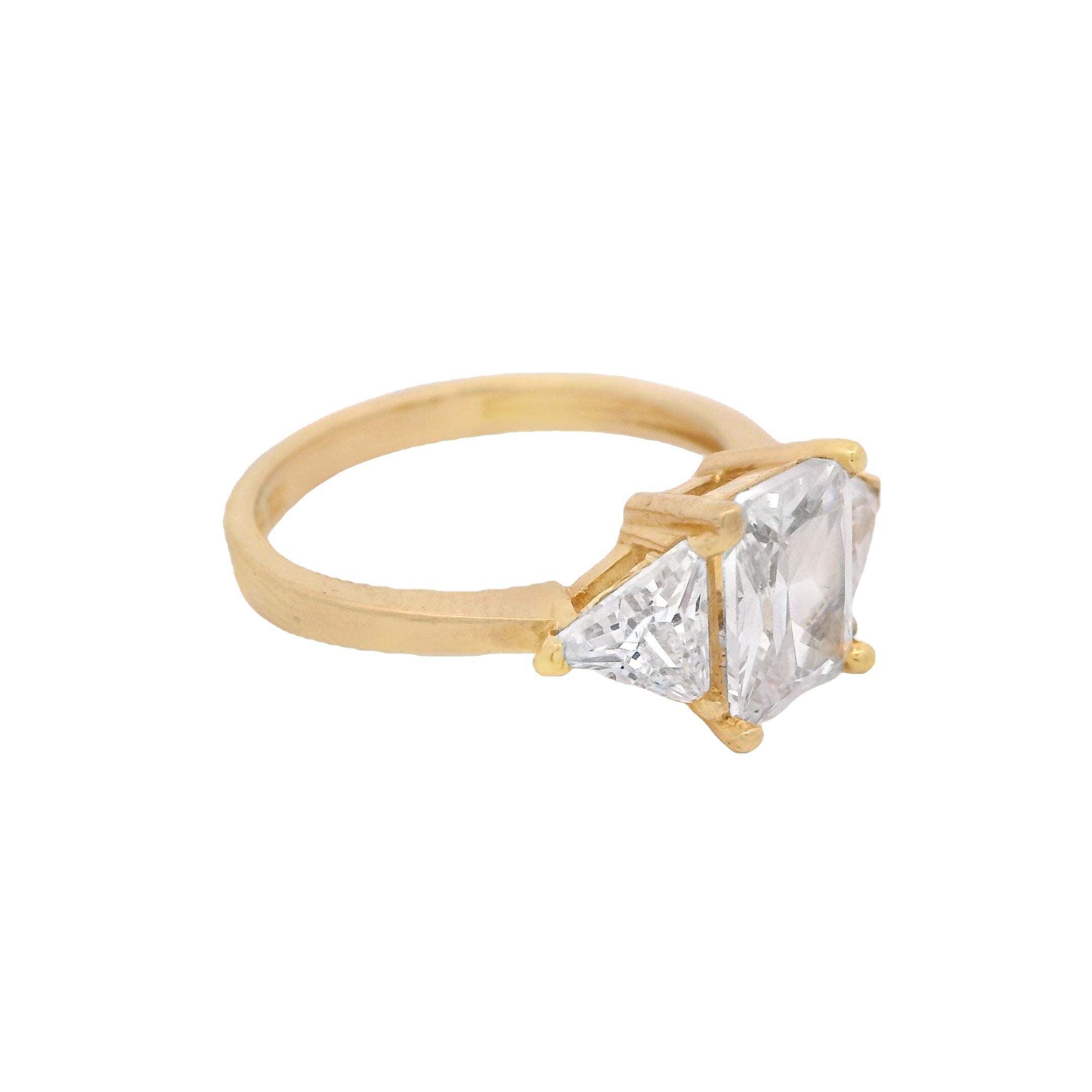 14K Gold CZ Alternative Engagement Ring for Women – Elegant Cubic Zirconia Wedding Band, Promise Ring, Anniversary Gift (Perfect for Proposals, Bridal Jewelry & Special Occasions)