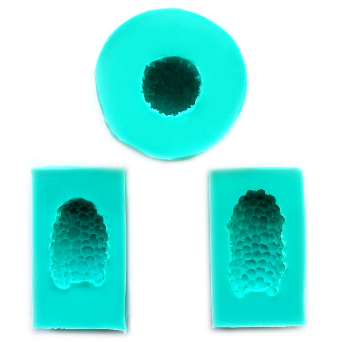 Premium Silicone Berry Maker Molds Set of 3 - Food Grade BPA Free Flexible Ice Cube & Chocolate Molds for Baking, Candy Making, DIY Desserts - Perfect for Parties, Home Baking & Gift Giving