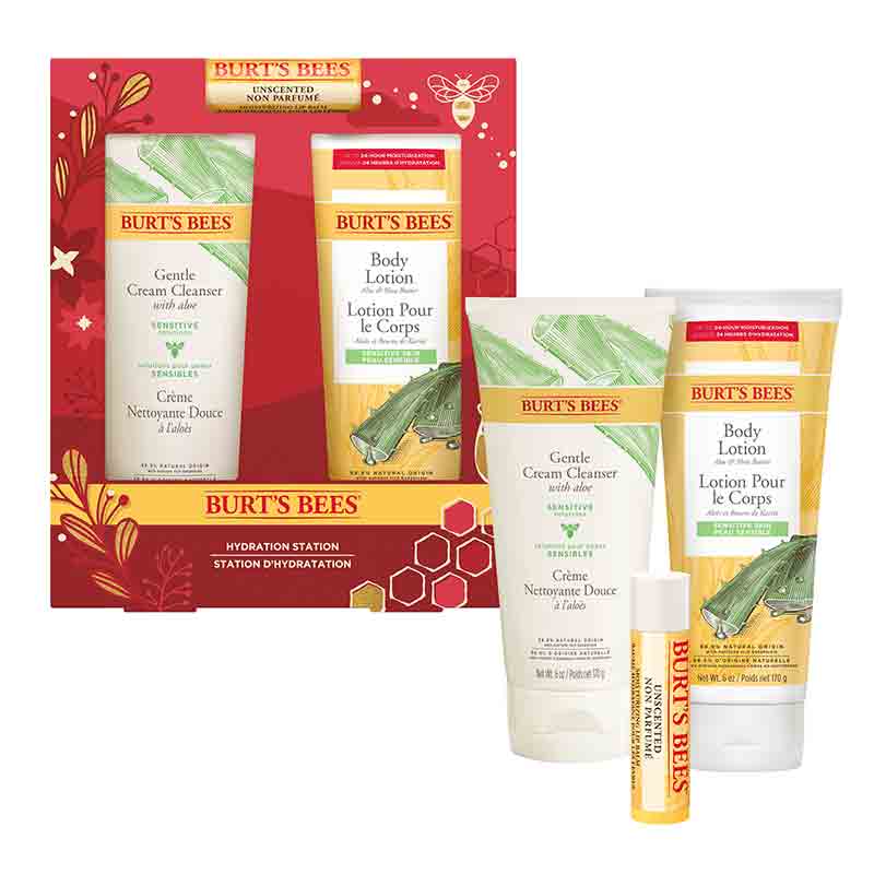 Burt's Bees Hydration Station - Natural Lip Balm & Moisturizer for Dry Lips | Perfect for Daily Hydration & On-the-Go Use