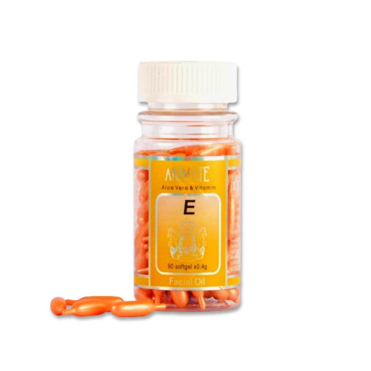 **Mabox Vitamin E Facial Oil - 60pcs Hydrating Moisturizer for Glowing Skin | Anti-Aging & Dry Skin Care | Perfect for Night Routine & Daily Hydration**