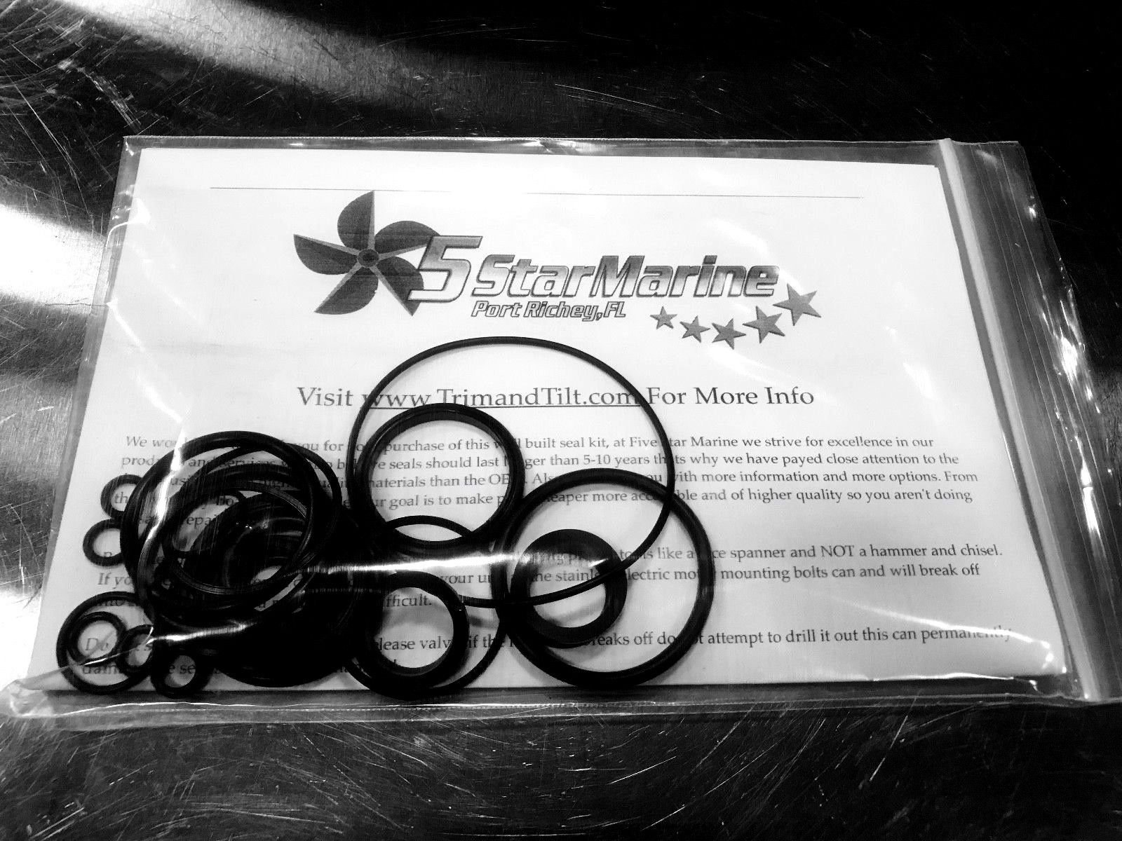 Johnson Evinrude OMC Trim & Tilt Rebuild Kit - Complete O-Ring & Seal Repair Kit (434519, 0434519, FSM011) for Outboard Motor Maintenance - Perfect for Marine Engine Repair & Boat Tune-Ups