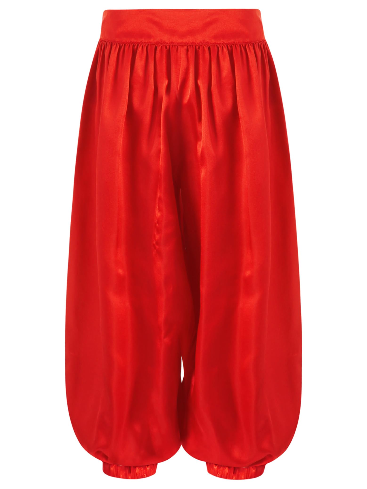 Metallic Belly Dance Pants for Kids - Girls & Boys Wide-Leg Satin Bloomers for Arab Carnival, Praise Dance & Performance | Perfect for Dance Recitals, Costume Parties & Cultural Events