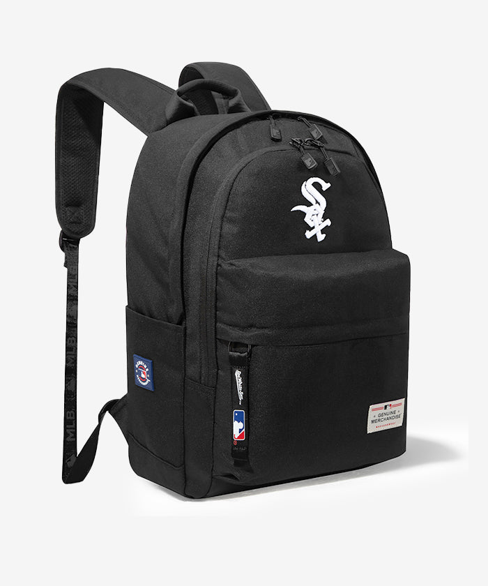 MLB Chicago White Sox Laptop Backpack 15.6 Inch - Officially Licensed Baseball Team Backpack for School, Work & Travel - Durable College Bookbag with USB Charging Port