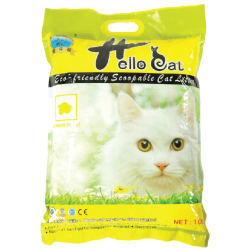 Premium Bentonite Cat Litter with Natural Lemon Scent - Odor Control Clumping Cat Sand for Kittens & Adult Cats - Ideal for Multi-Cat Homes & Small Spaces