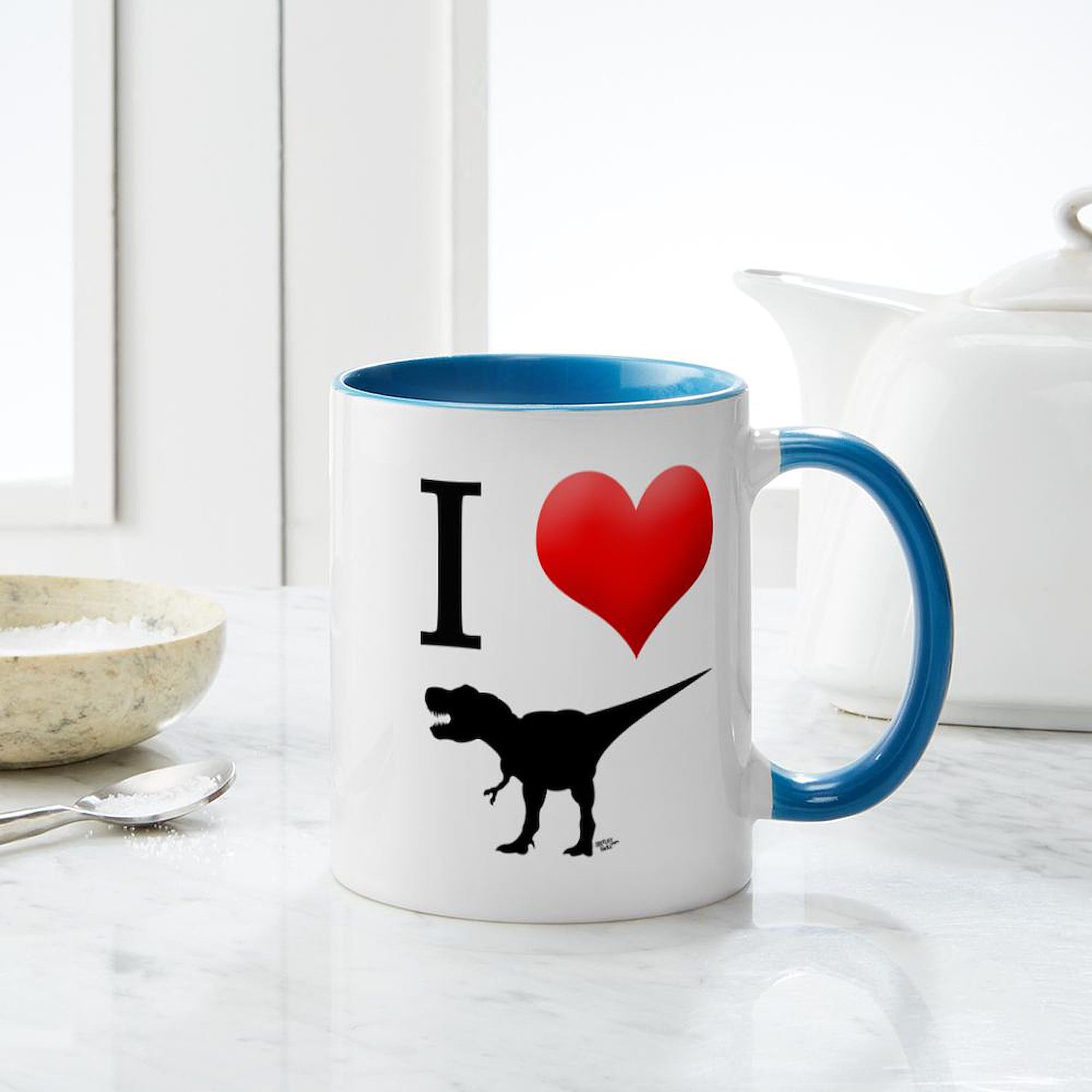 Dinosaurs Ceramic Coffee Mug 11 oz (325 ml) - Funny Dino Design for Home, Office, or Gift - Perfect for Coffee, Tea, or Hot Chocolate