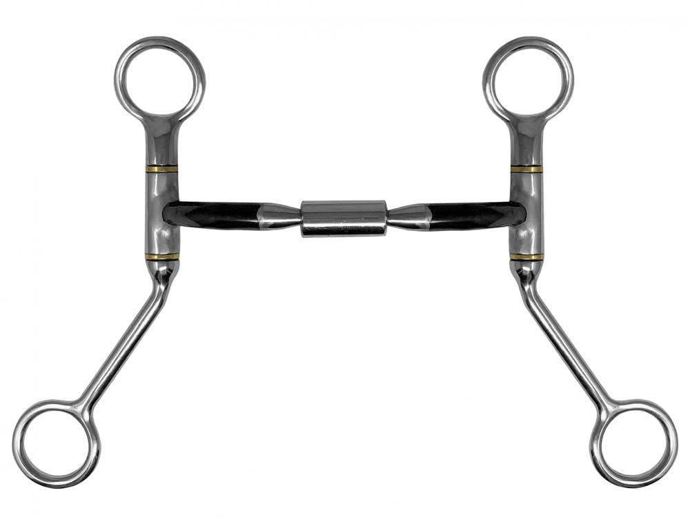Showman Billy Allen Sweet Iron Bit with Copper Inlays - Comfortable Horse Training Bit for Western Riding and Dressage