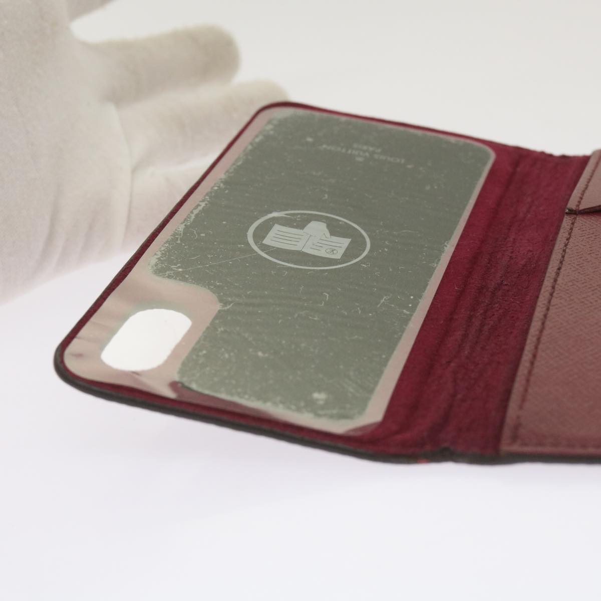 Premium Burgundy Leather iPhone Case with Iconic Texture - Shockproof & Scratch-Resistant Protection for iPhone [Model] - Perfect for Business, Travel & Everyday Use