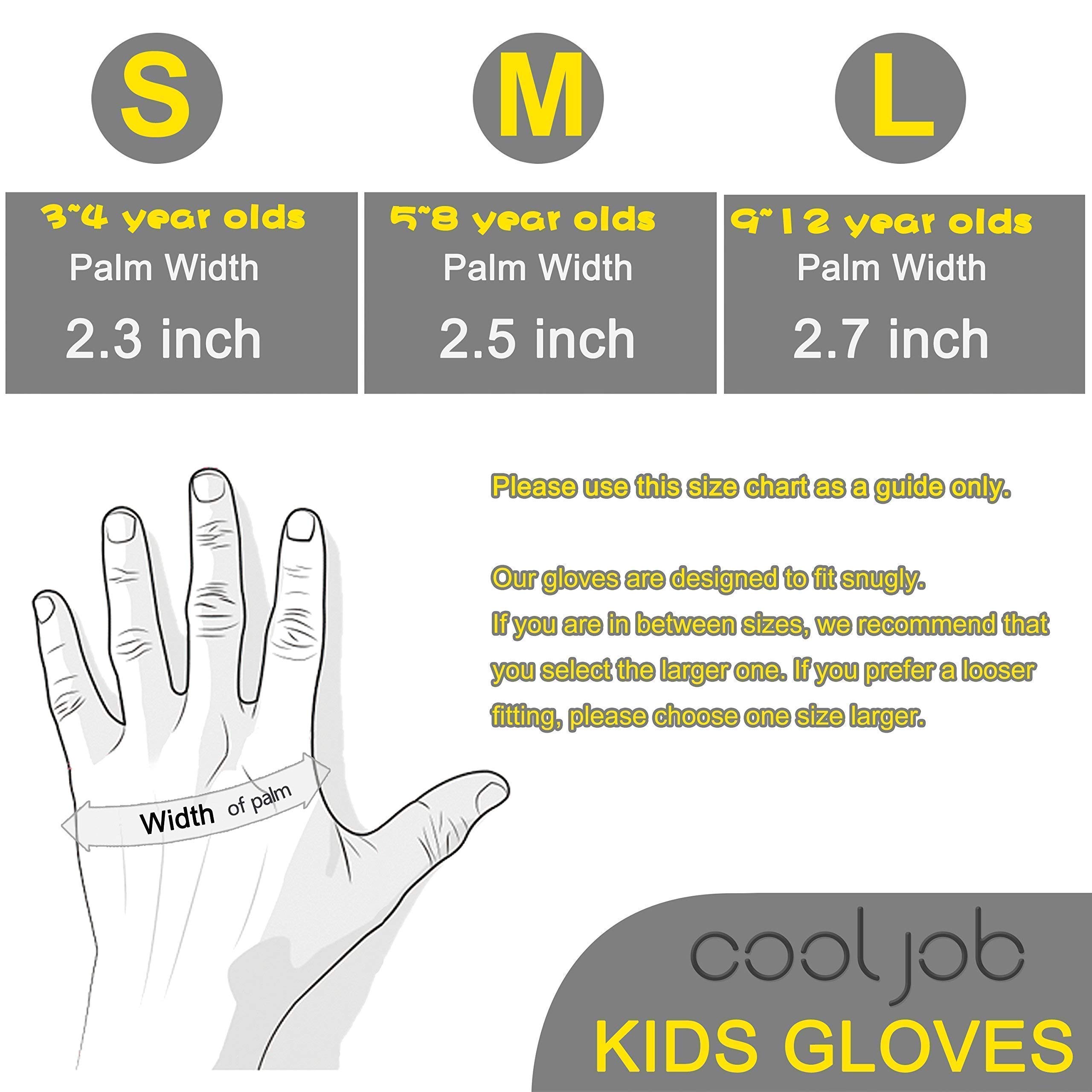 COOLJOB Women's Medium Gardening Gloves (6 Pairs) & Kids Gardening Gloves for Ages 2-5 (2 Pairs) - Family Pack for Planting, Weeding & Outdoor Activities