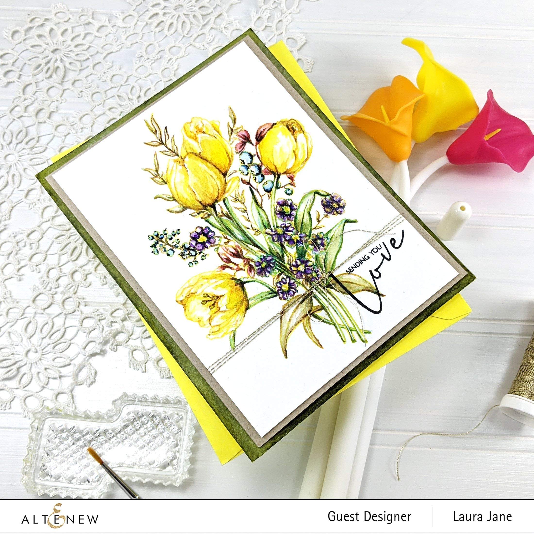 Altenew Flower Gel Pen Set - Calla Lily Design, Premium Silicone Craft Pens with Comfortable Grip, Unique Gift for Artists & Crafters | Perfect for Scrapbooking, Journaling & Handmade Card Making