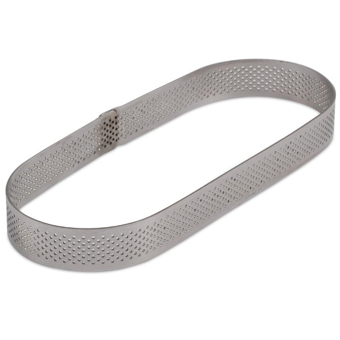 Stainless Steel Perforated Oval Rings - Durable Metal Jump Rings for Jewelry Making, DIY Crafts, Keychains & Home Decor