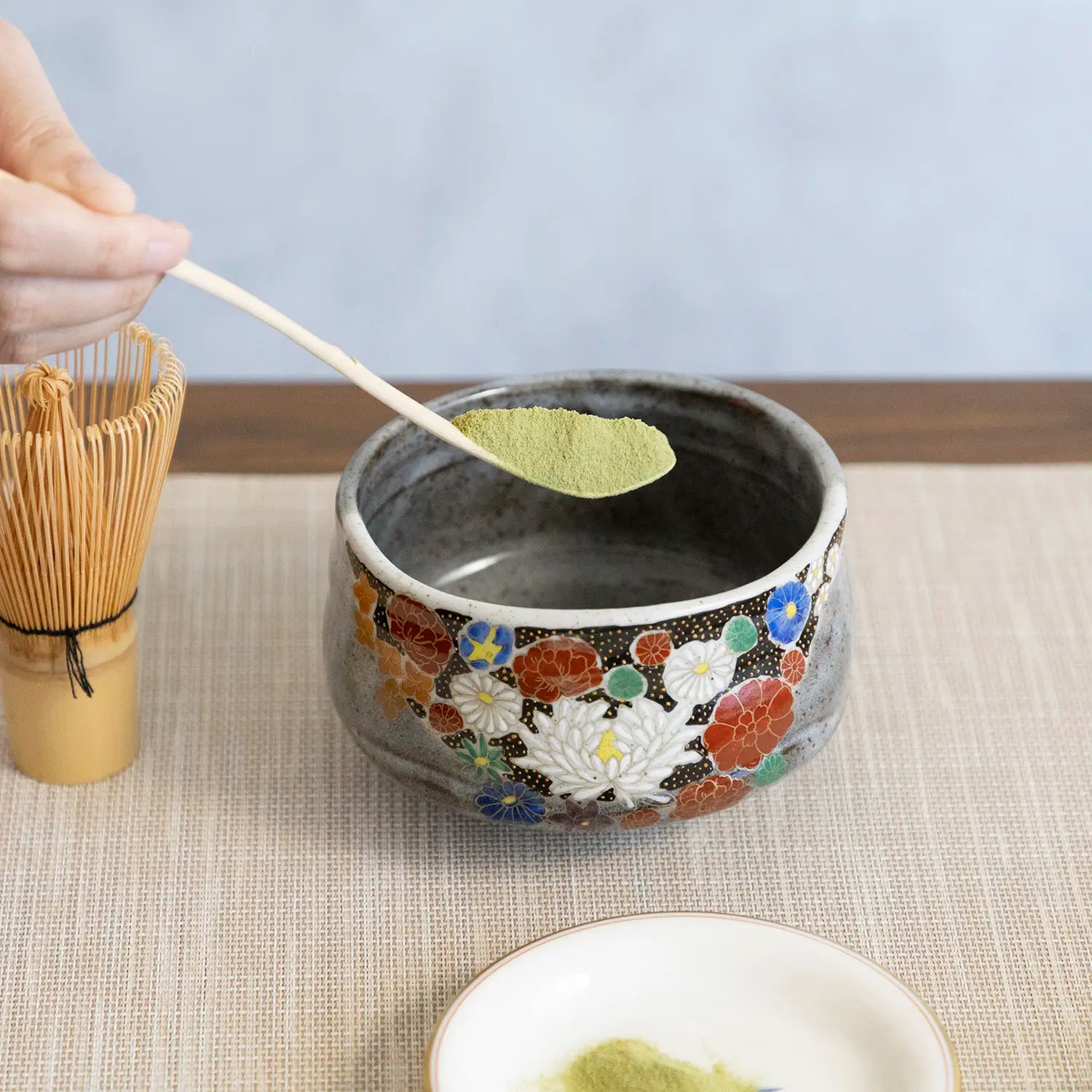 Premium Manyo Bamboo Chashaku Tea Scoop - Handcrafted Japanese Matcha Tea Ladle for Traditional Tea Ceremony & Home Brewing