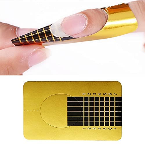 D.B.Z.® Professional Nail Art Kit with 100 Nails, Glitter, 5 Nail Tapes, Stamping Plate & Scraper - Complete DIY Manicure Set for Beginners & Experts - Perfect for Home Salon, Parties & Gift Giving