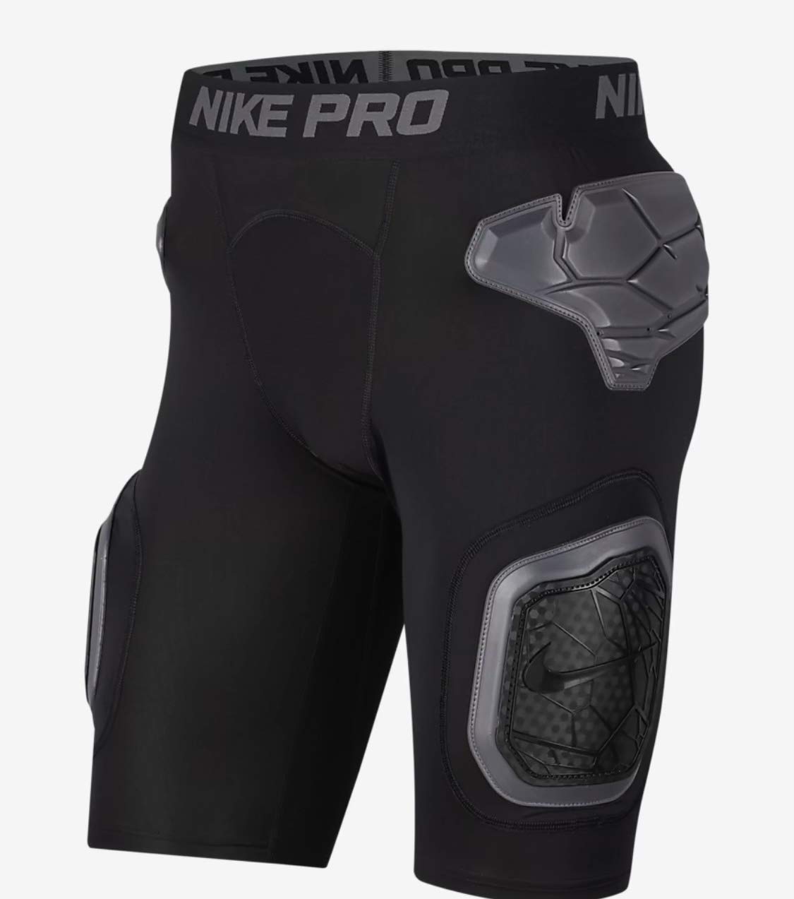 Nike Pro Hyperstrong Padded Football Compression Shorts for Men - Impact Protection, Moisture-Wicking, Breathable (Black, Large) - Ideal for Football Training, Rugby, and High-Impact Sports