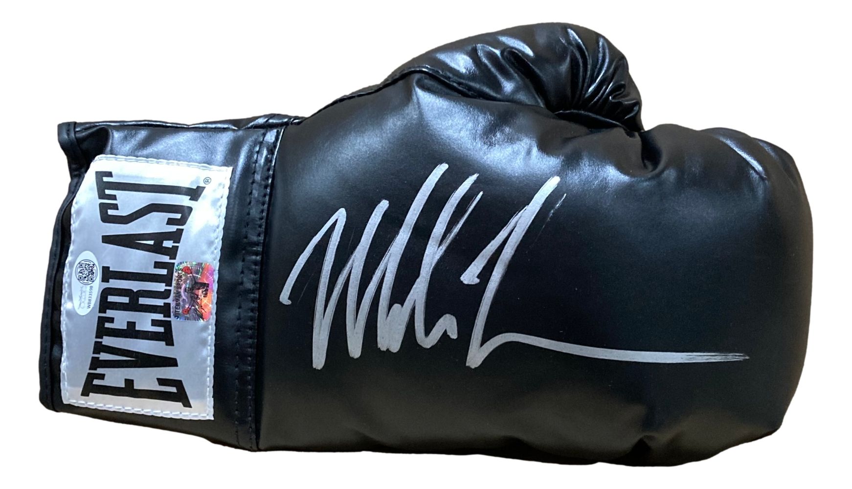 Mike Tyson Signed Black Everlast Right Hand Boxing Glove with JSA QR Hologram - Authentic Collectible for Boxing Fans, Memorabilia Display & Sports Decor