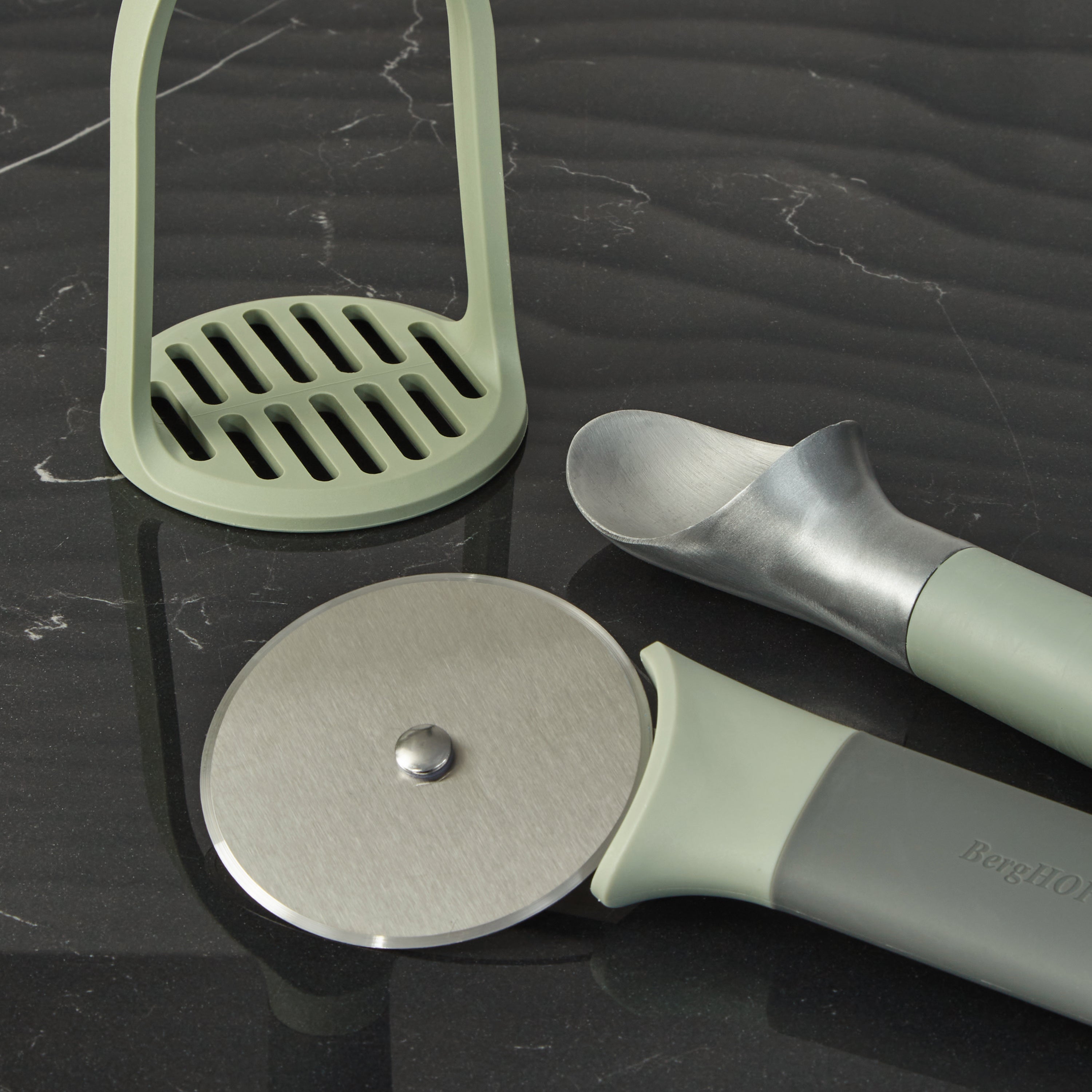 BergHOFF Leo Balance 3-Piece Kitchen Tool Set - High-Quality Spatula, Turner & Spoon for Cooking, Baking & Grilling - Perfect for Home Chefs & Professional Kitchens