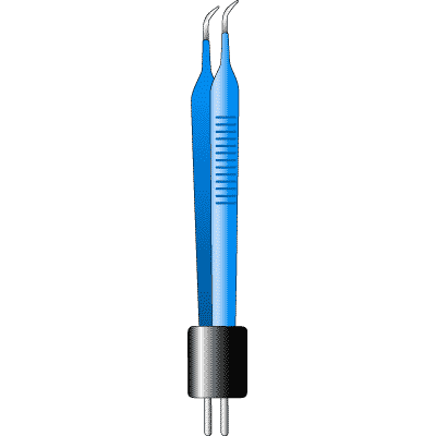 Bipolar McPherson Forceps 0.5mm 91 6109 - Precision Surgical Instrument for Microsurgery and Ophthalmic Procedures