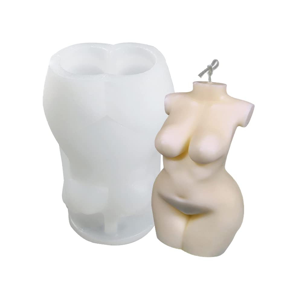 Cestony Plump Female Body Silicone Mold - Premium DIY Candle, Resin, Soap, Clay Craft Making Kit for Aromatherapy Pillars, Wax Flowers & Specimens | Perfect for Home Decor, Gift Making & Artistic Creations