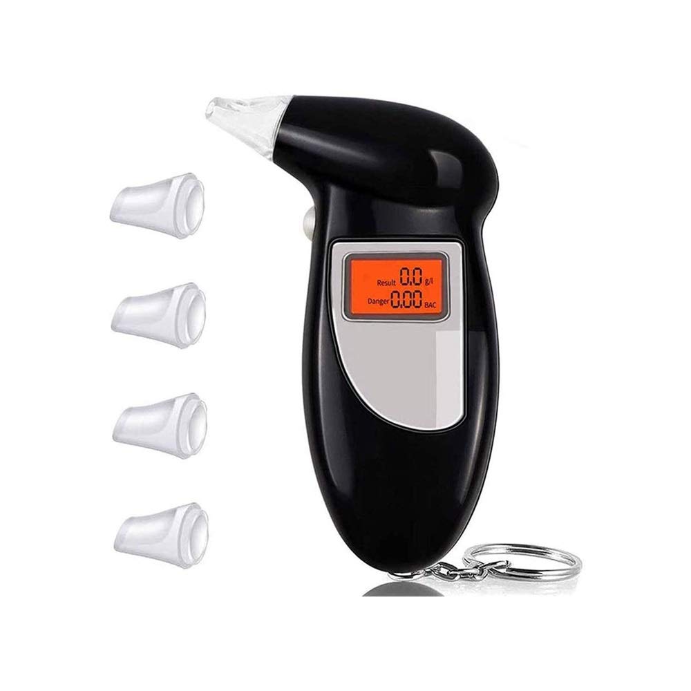 Professional Portable Breathalyzer with Semi-Conductor Sensor & Large LCD Display - Accurate Alcohol Tester for Personal & Workplace Safety | Perfect for Drivers, Bars, and Home Use