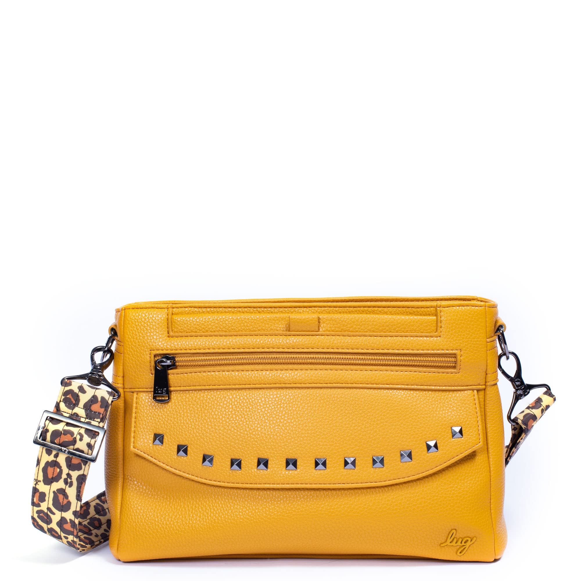Lug Pacer VL Crossbody Bag for Women - Stylish Amber Yellow Shoulder Purse | Perfect for Travel, Work, and Everyday Use