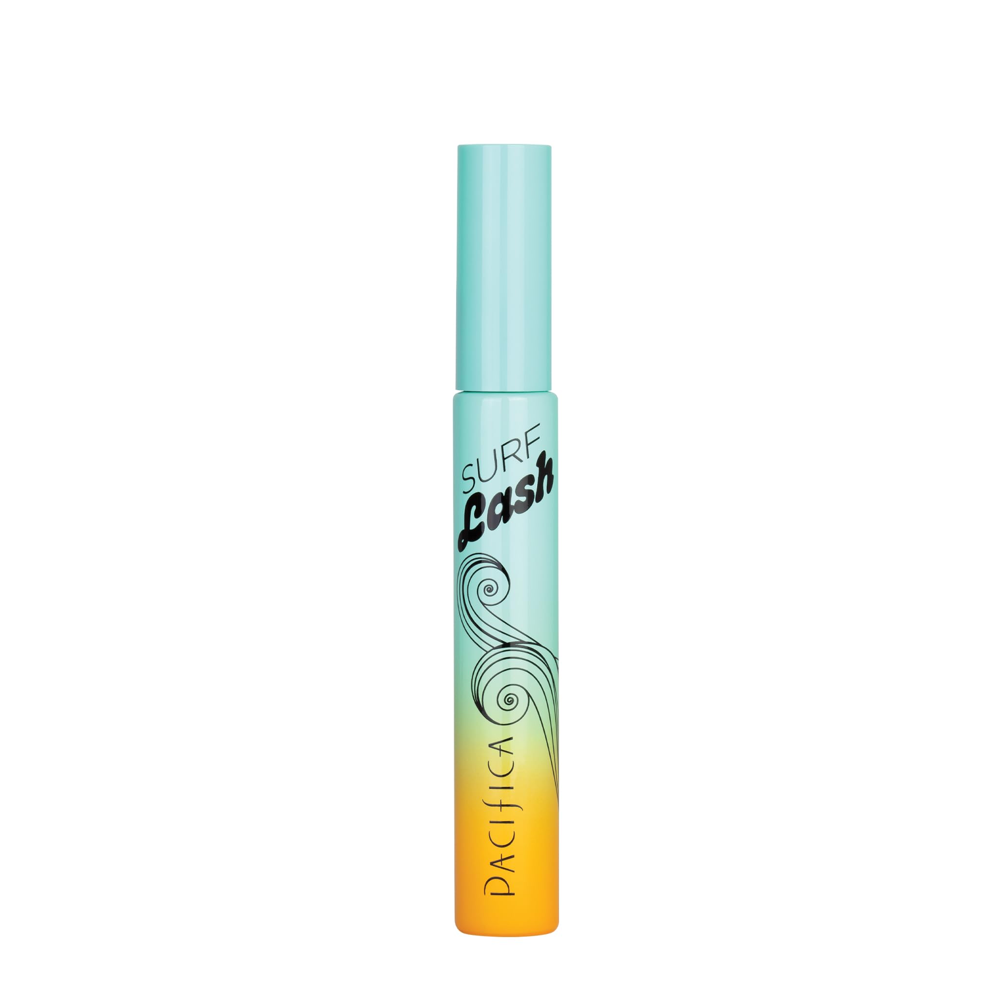 Pacifica Surf Lash Waterproof Mascara - Vegan & Cruelty-Free Eyelash Mascara with Jojoba Oil & Pectin for Long, Full Lashes | Half-Pipe Twisted Wand for Defined Volume | Perfect for Beach, Swimming & Active Lifestyles