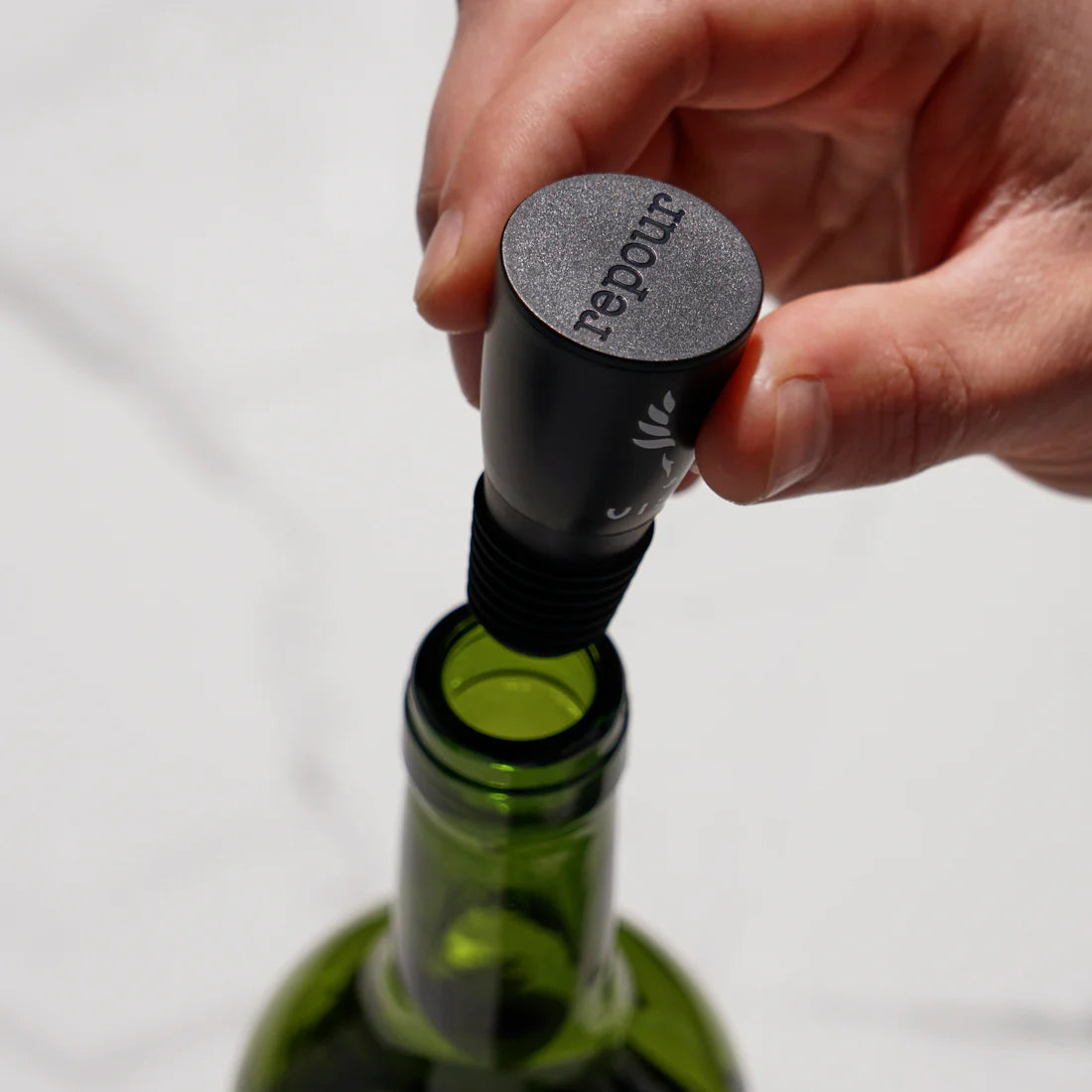 Alchemi Repour Wine Saver Stoppers - Set of 6 Air-Tight Wine Bottle Preservers for Red, White & Sparkling Wines - Perfect for Home Bars, Parties & Gifts