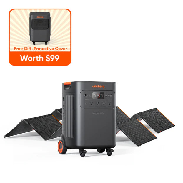 Jackery Explorer 5000 PLUS 5040Wh 7200W Portable Power Station with 4000W Solar Input - Expandable to 60kWh for Home Backup, RV Camping & Outdoor Adventures - 5 Year Warranty