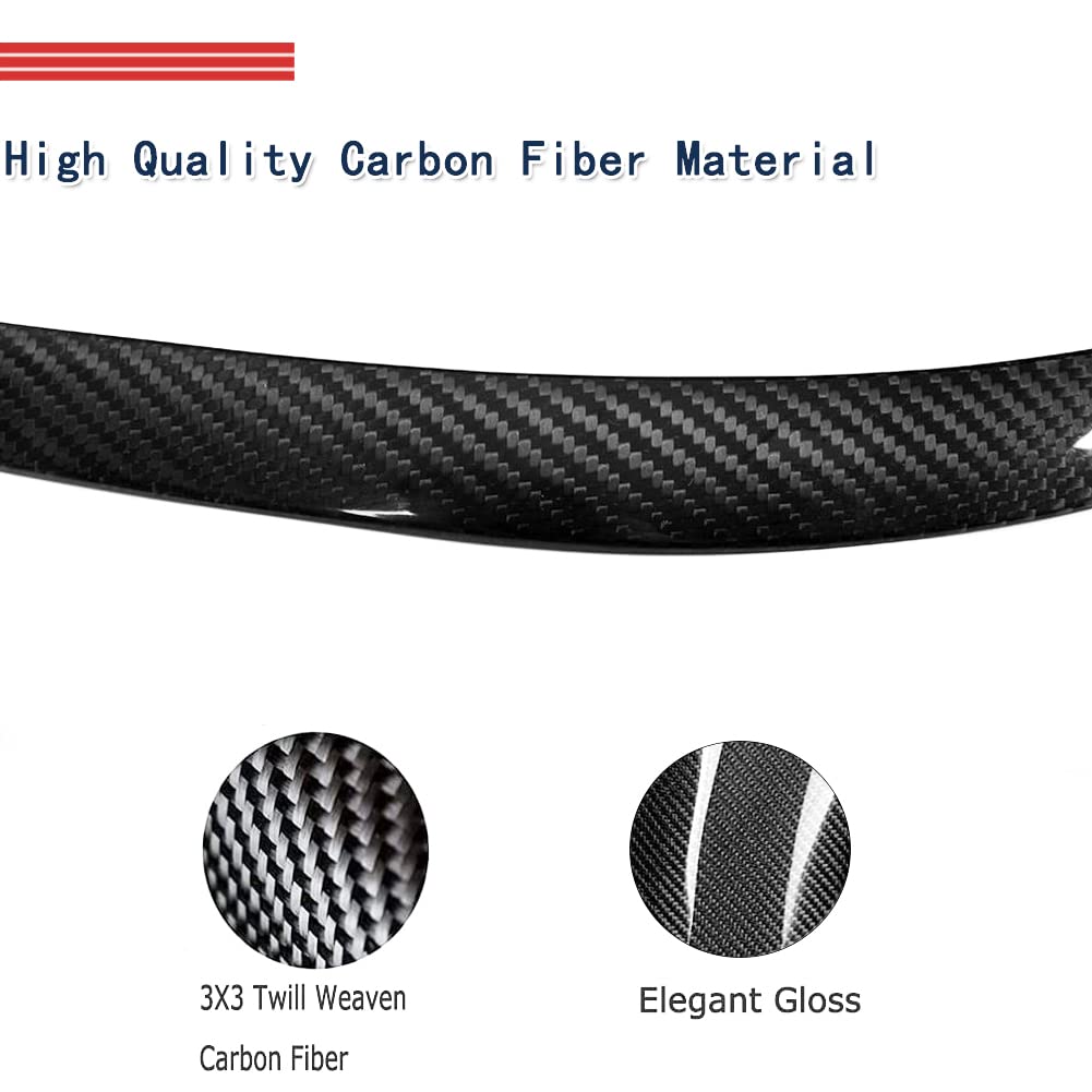 Carbon Fiber Headlight Cover for Alfa Romeo Giulia 2015-2018 | Matte Black Eyelid Protector | Easy Install Headlamp Decoration Sticker | Perfect for Car Shows & Daily Protection