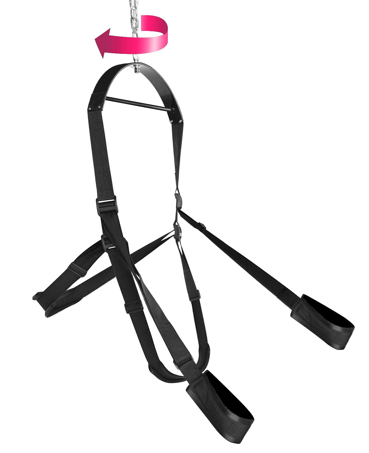 360 Degree Spinning Sex Swing - Adjustable Adult Bondage Swing for Couples Pleasure, Bedroom Accessories for Enhanced Intimacy & BDSM Play